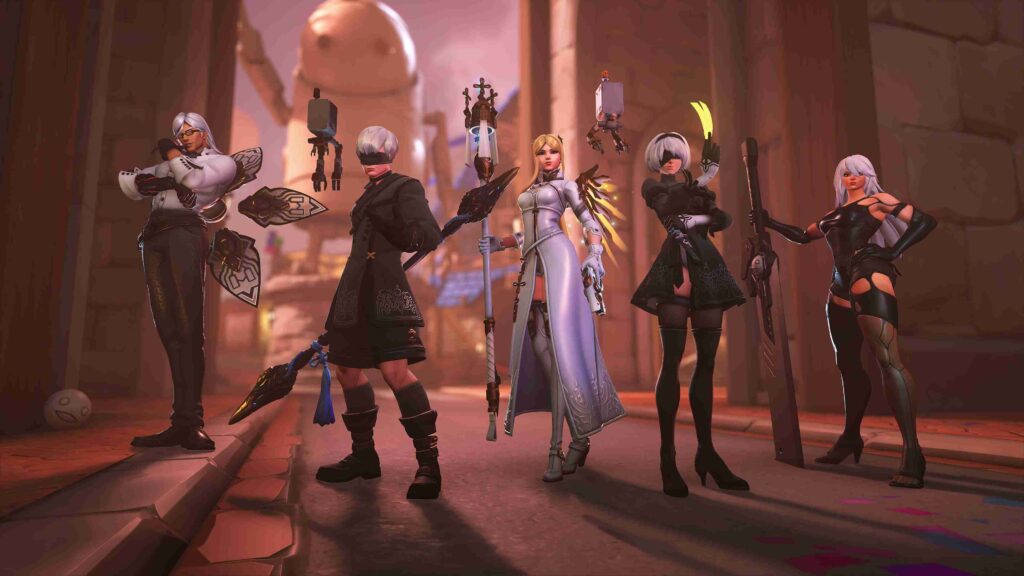 Rò rỉ bom tấn Overwatch 2 x NieR: Automata - Ai sẽ là người sở hữu skin 2B? 2 Các skin hợp tác giữa Overwatch 2 x NieR: Automata