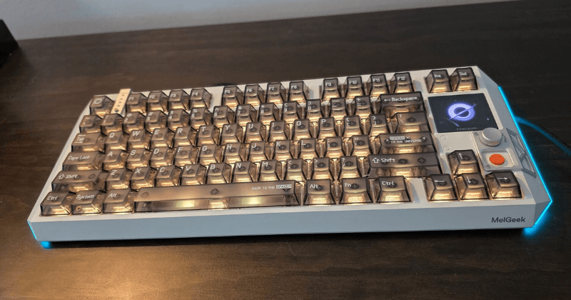 MelGeek Centauri 80 gây ấn tượng với tone màu Trắng - Bạc
