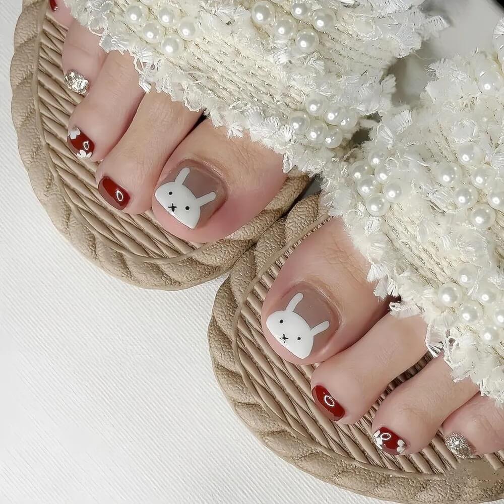 50+ Màu nail chân đẹp cho da ngăm sang chảnh và cuốn hút 9 Mẫu nail chân đẹp cho da ngăm tôn da