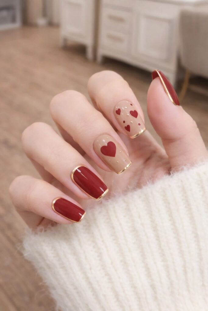 Top 15+ các mẫu nail màu đỏ đẹp sang chảnh, cuốn hút nhất 2026 6 Mẫu nail đẹp màu đỏ dáng dài với sắc đỏ tươi bóng loáng, kiểu dáng gọn đẹp giúp tổng thể bàn tay thêm phần cuốn hút.