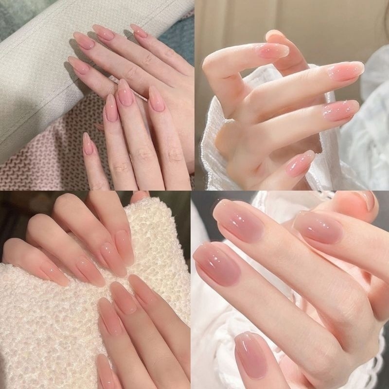 99+ Màu nail đẹp tôn da, được ưa chuộng nhất hiện nay 11 Mẫu nail màu thạch nữ tính