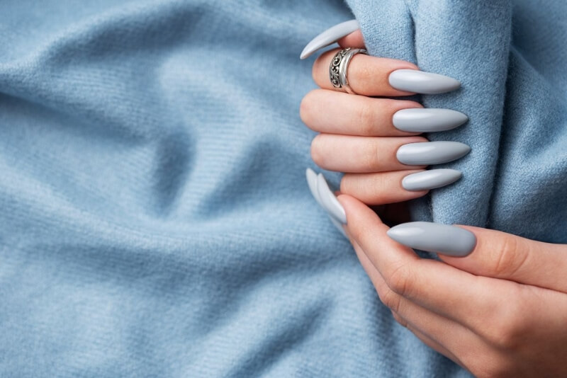 Nail màu xanh dương